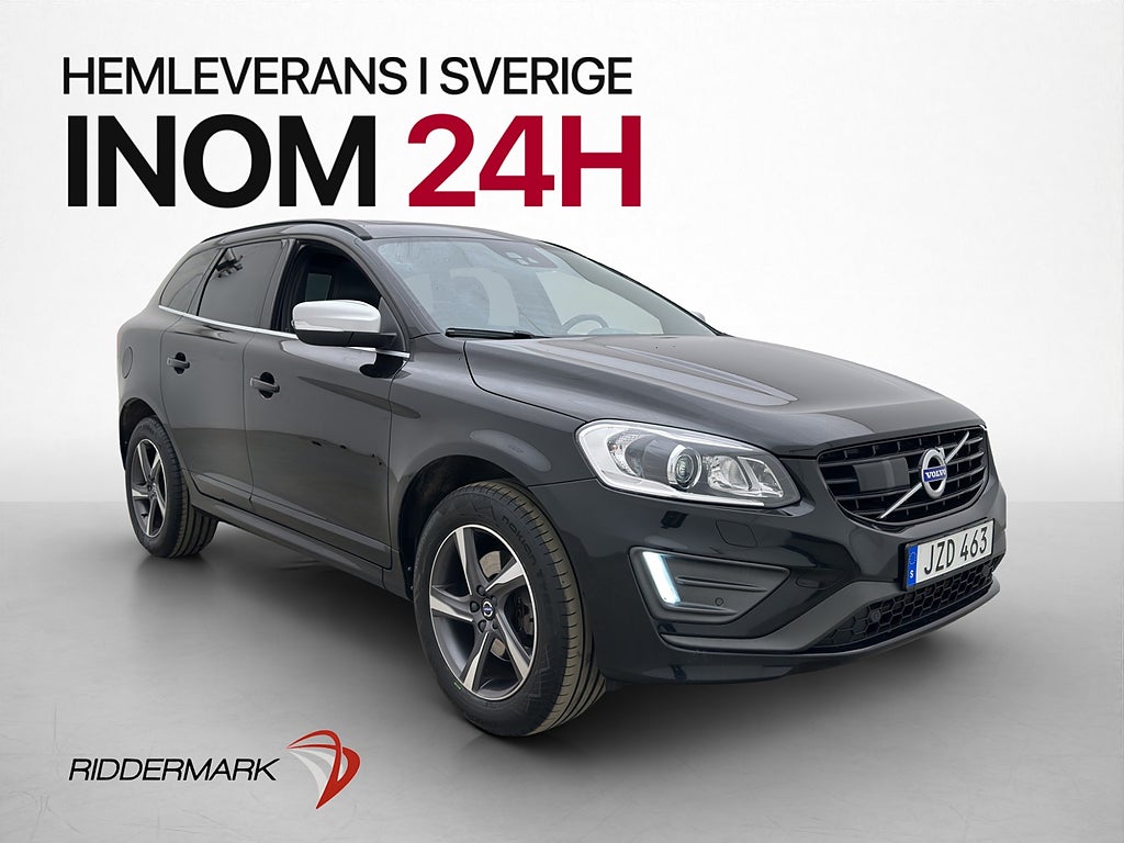 Volvo XC60 D4 AWD R-Design Värmare Pano Skinn Drag VOC Navi