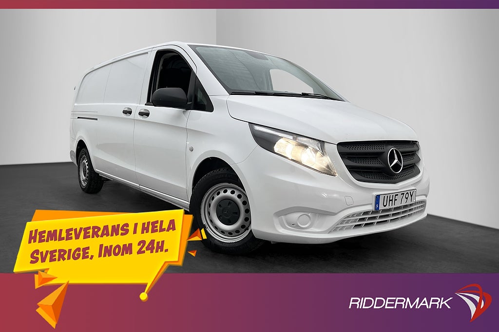 Mercedes-Benz Vito 110 X-Lång Värm Drag B-Kamera 2xDörr Moms