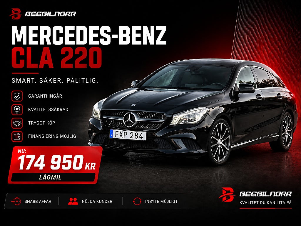 Mercedes-Benz CLA 220 CDI Shooting Brake 7G-DCT Urban Line*Nybes*Nyserv