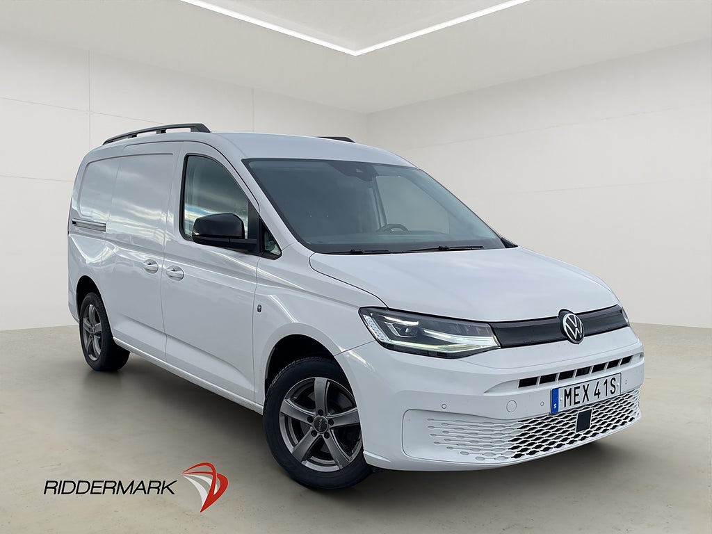 Volkswagen Caddy Maxi Cargo 122hk Värm LED Drag Kamera MOMS