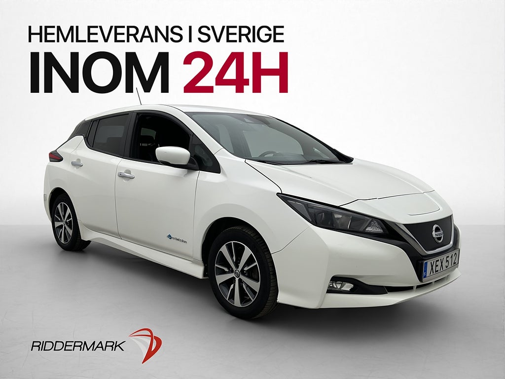 Nissan Leaf 40 kWh 150hk  360° Adapt-Fart Keyless CarPlay