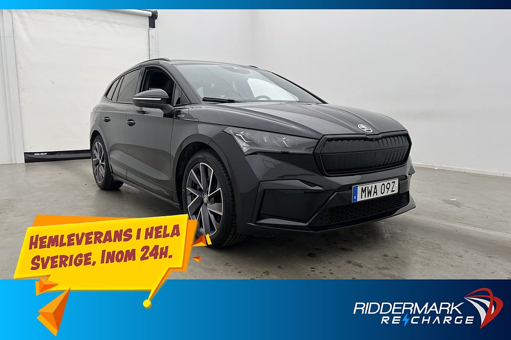 Skoda Enyaq 80X 265hk Sportline Pano 360° Värmare Drag MOMS