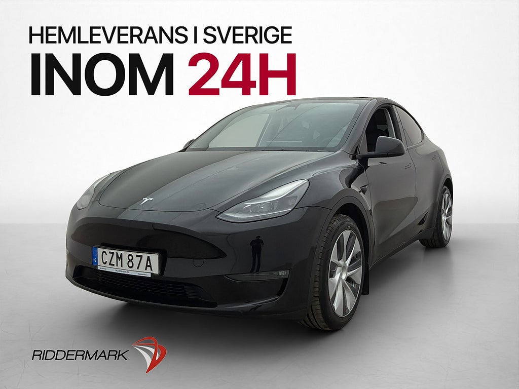 Tesla Model Y Long Range AWD Autopilot Dragkrok Svensksåld
