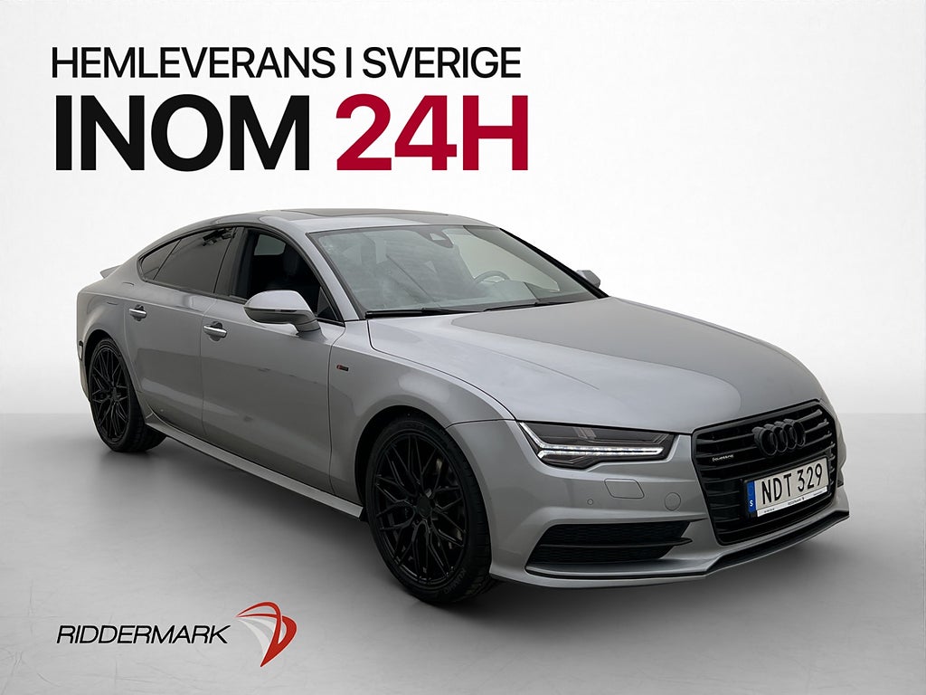 Audi A7 SB 3.0 TDI V6 Quattro 218hk S-line T-Lucka Värmare