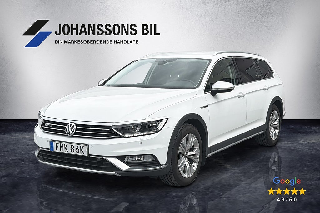 Volkswagen Passat Alltrack 2.0TDI 4Motion Helskinn SoV-däck Värmare Drag Kamera