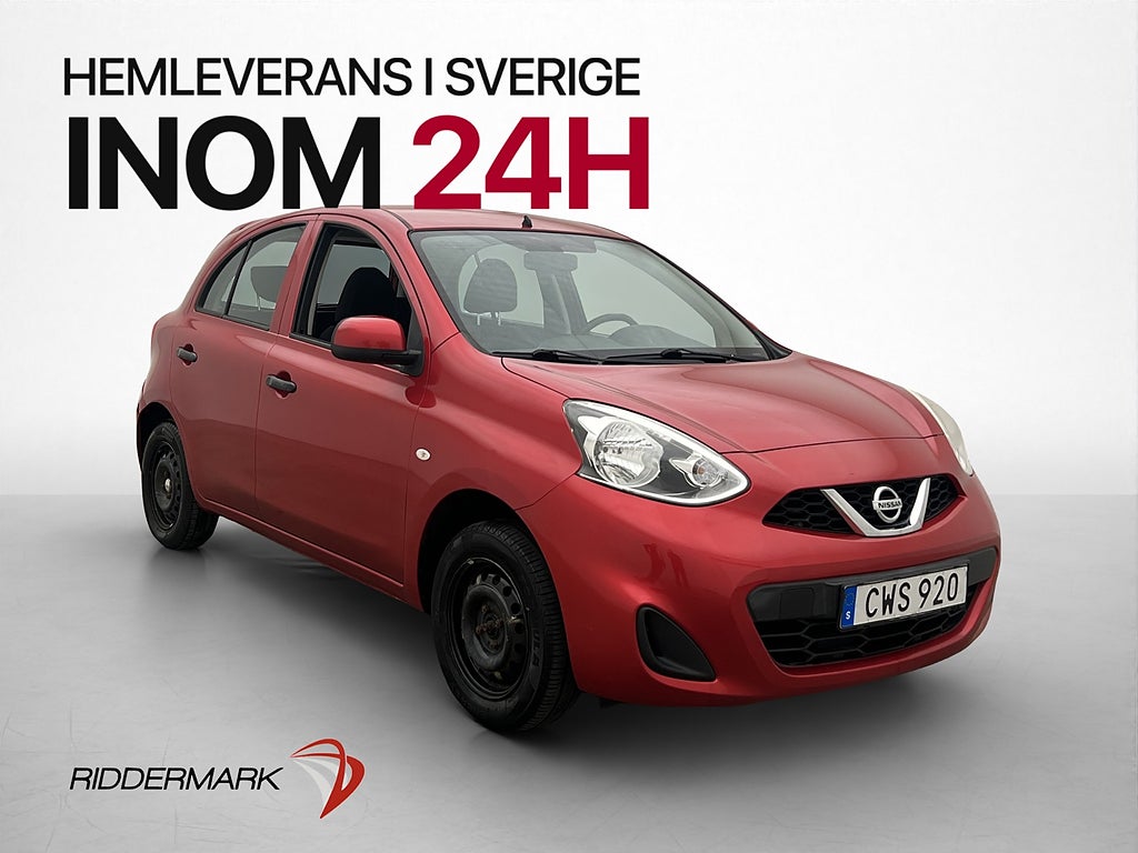 Nissan Micra 1.2 80hk Nyservad Nybesiktad Lågskatt 2-Brukare