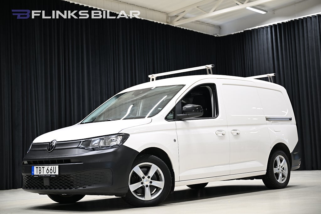 Volkswagen Caddy Maxi DSG 122HK Servicebil|Inredd|Dubbelgolv|Dubbeldörr|SeUtr