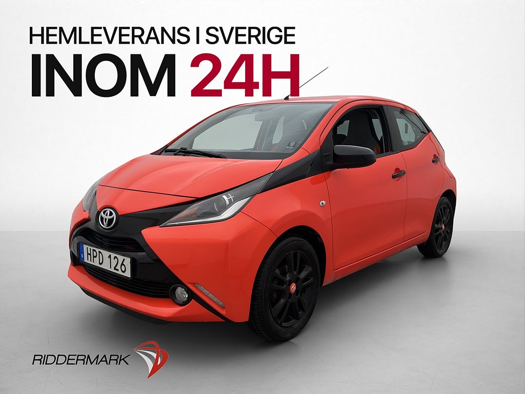 Toyota Aygo 1.0 X-CITE 69hk Kamera Bluetooth Låg-skatt