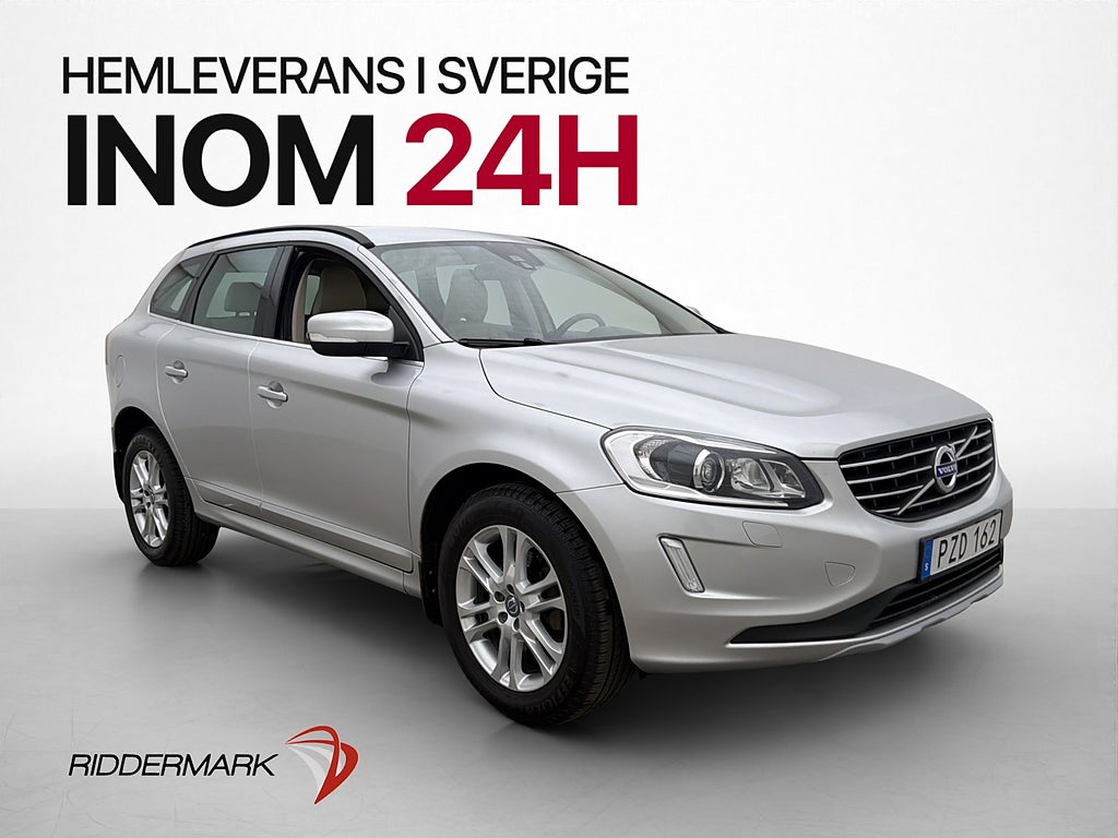 Volvo XC60 D4 190hk AWD Momentum Värmare Skinn Dragkrok