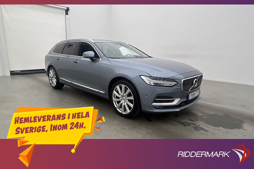 Volvo V90 D5 AWD 235hk Inscription Värmare Drag Pano Kamera