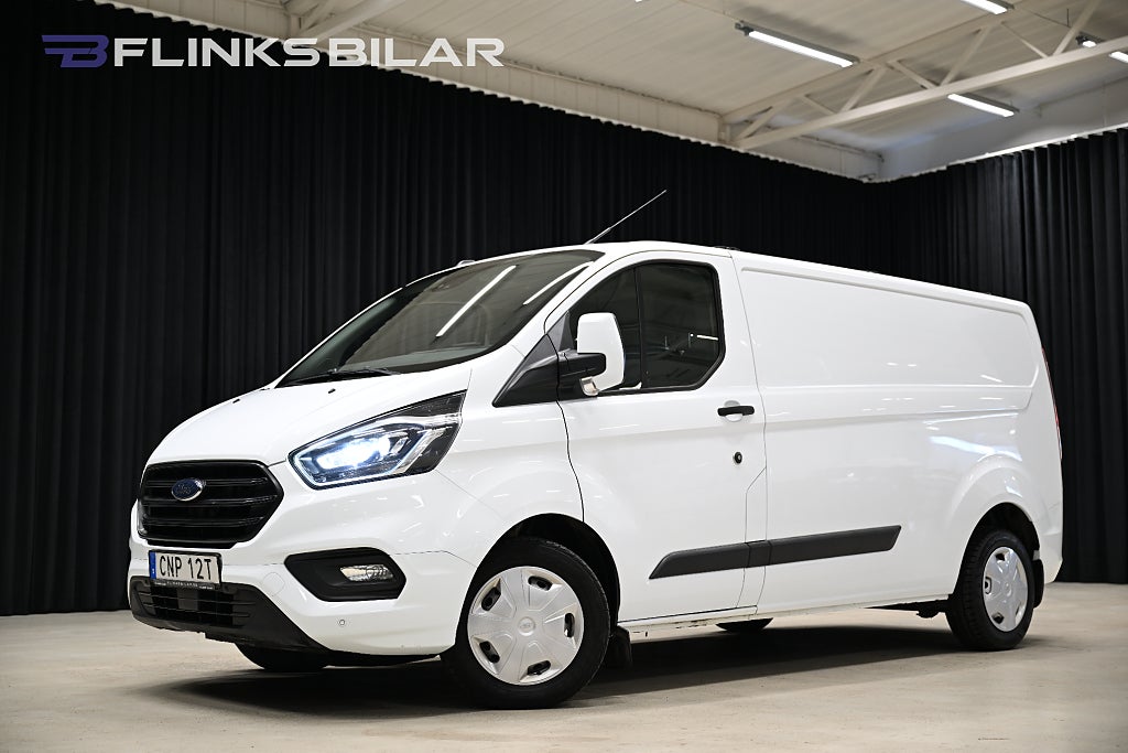 Ford transit Custom 130HK L2|Automat|Inredd|Drag|Värmare|Leasbar