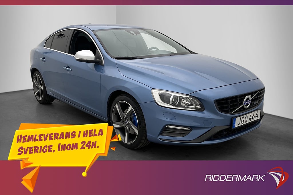 Volvo S60 T 180hk R-Design VOC Värmare H/K Skinn Sensorer