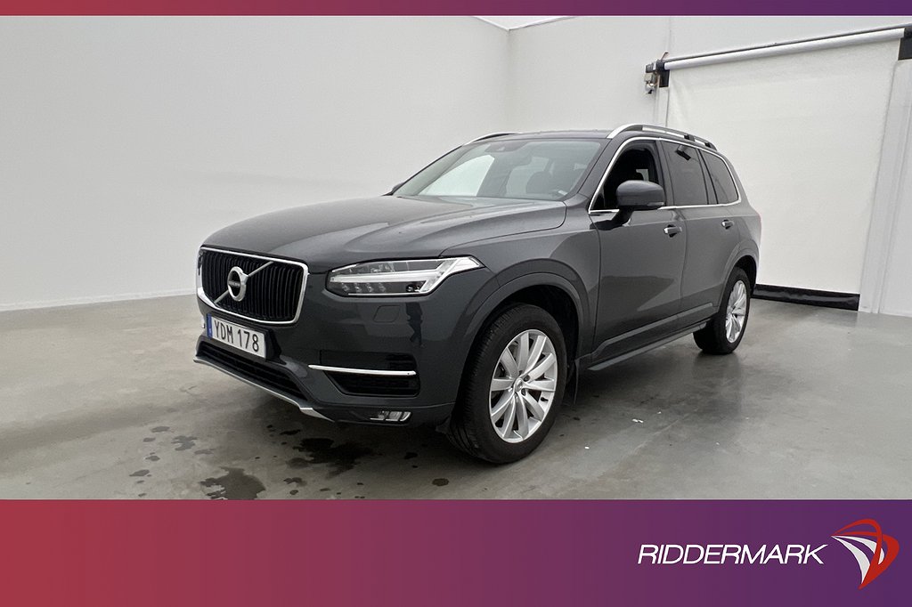 Volvo XC90 D4 AWD Momentum 7-sits VOC Värm Kamera Navi Drag