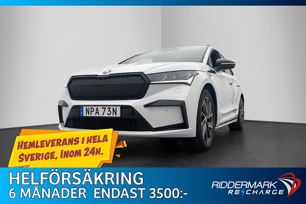 Skoda Enyaq 80x 265hk Sportline Kamera Navi Dragkrok MOMS