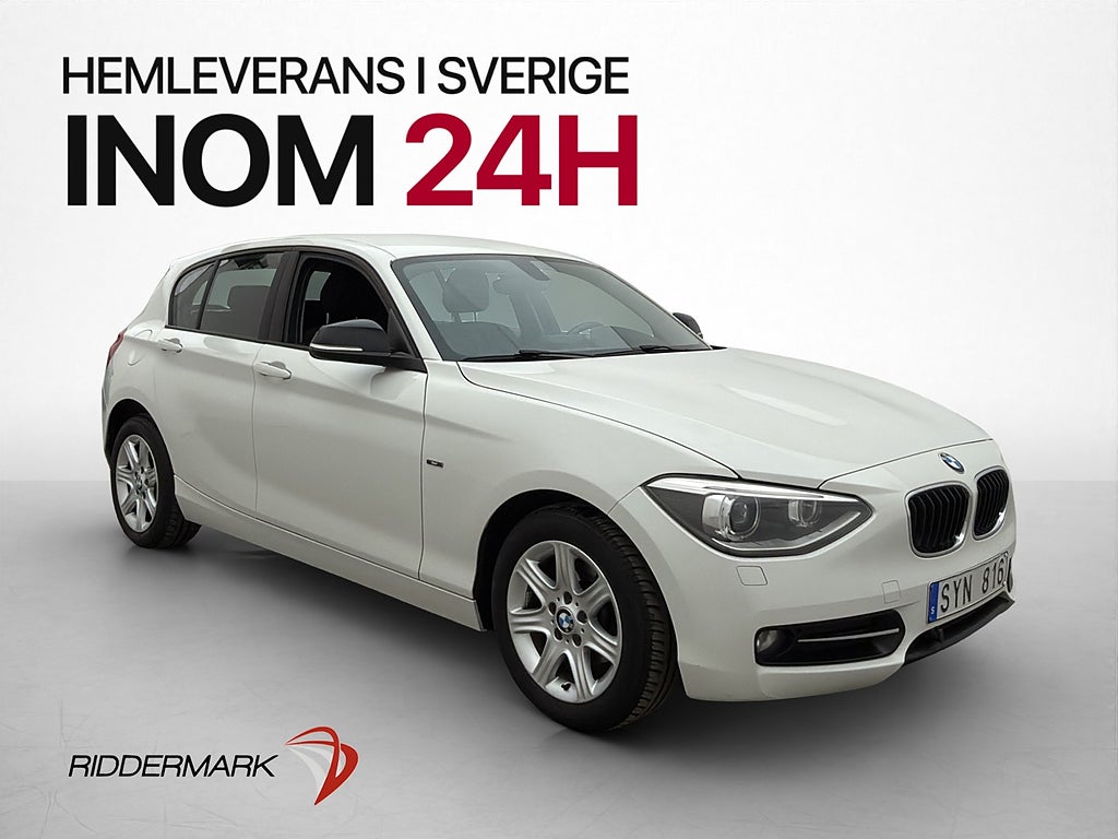 BMW 116 i 136hk Sport line Motorvärmare Farthållare