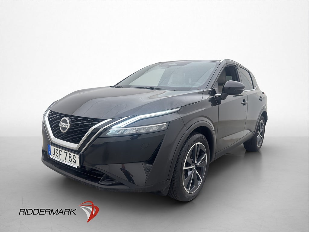 Nissan Qashqai 1.3 158hk Tekna Pano HUD 360° Navi Rattvärme