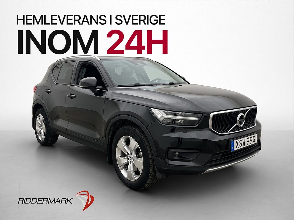 Volvo XC40 B4 AWD Advanced H/K 360° VOC Värm CarPlay Drag