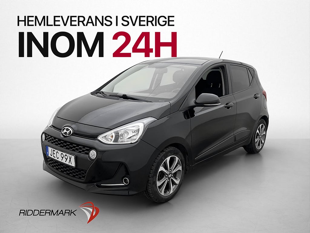 Hyundai i10 1.0 Blue 67hk Premium Sensorer CarPlay Rattvärm