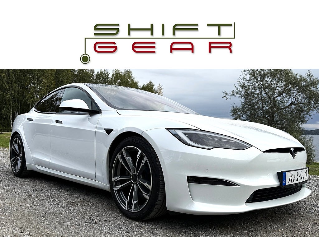 Tesla Model S LONG RANGE AWD *MOMS AP Dragkrok Kräm Valnöt*