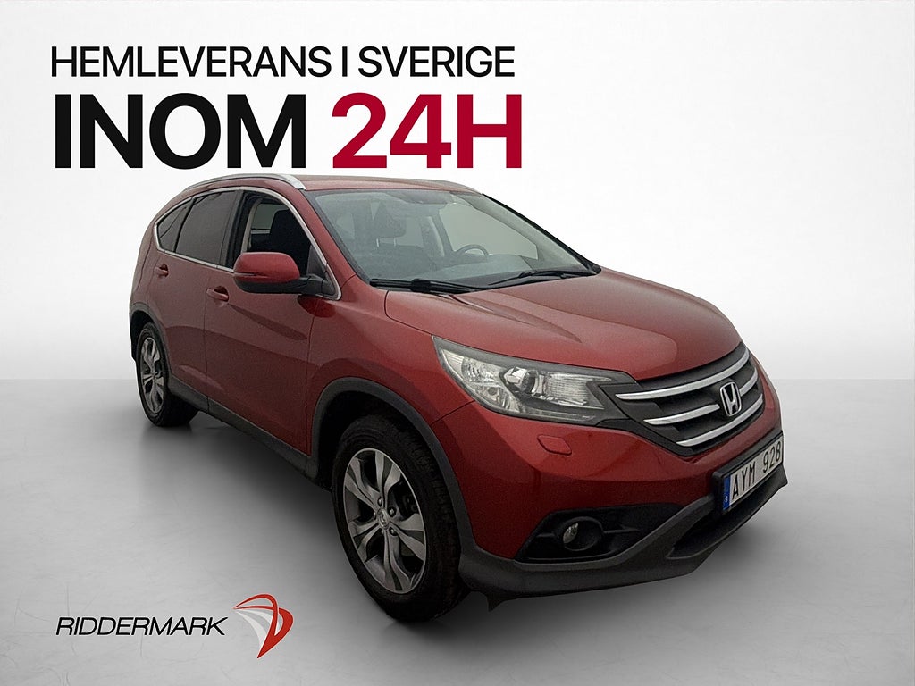 Honda CR-V 2.2 i-DTEC 4WD Lifestyle Halvskinn Kamera Drag