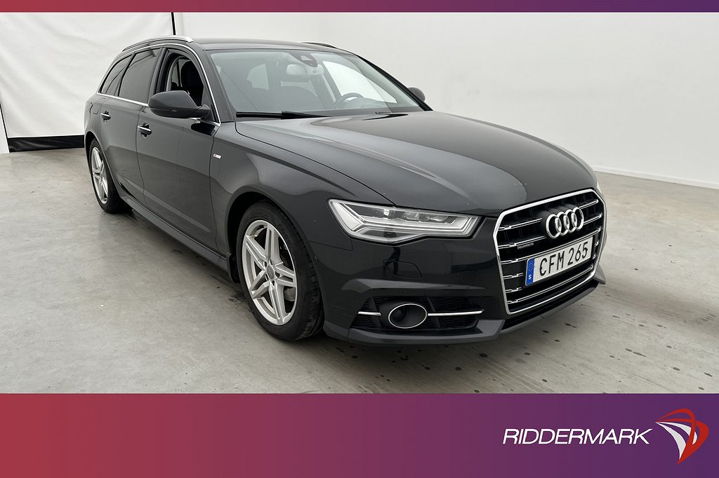 Audi A6 Avant TDI Q 190hk S-Line Värm HUD 4-Zons Navi Drag