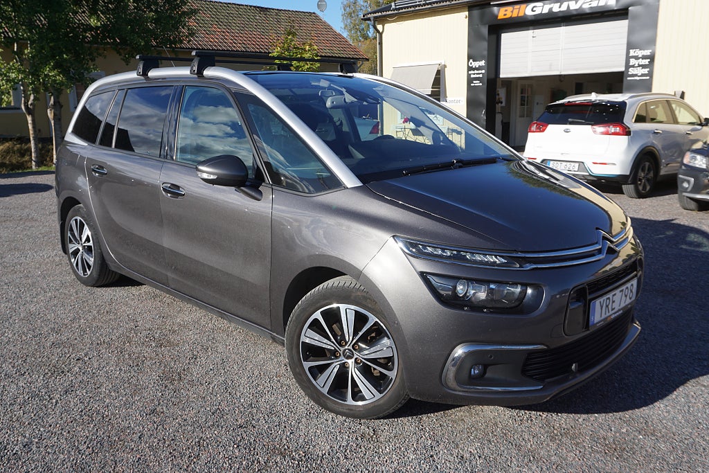 Citroën Grand C4 Picasso 1.6 BlueHDi Aut/Drag/M-värmare/B-kamera/7-Sits