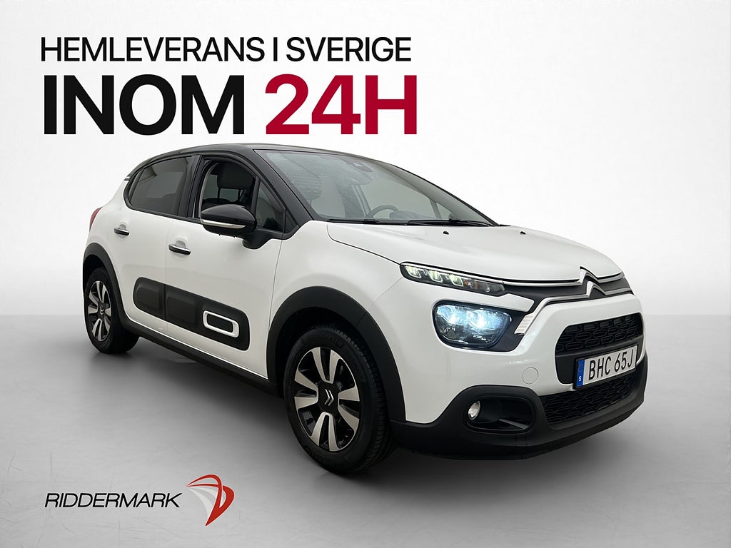 Citroën C3 1.2 PureTech Sensorer CarPlay En-Brukare MOMS