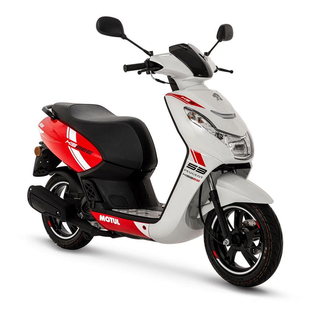 Peugeot Kisbee Flat 6 Red  0:- kontantinsats  Ny moped!