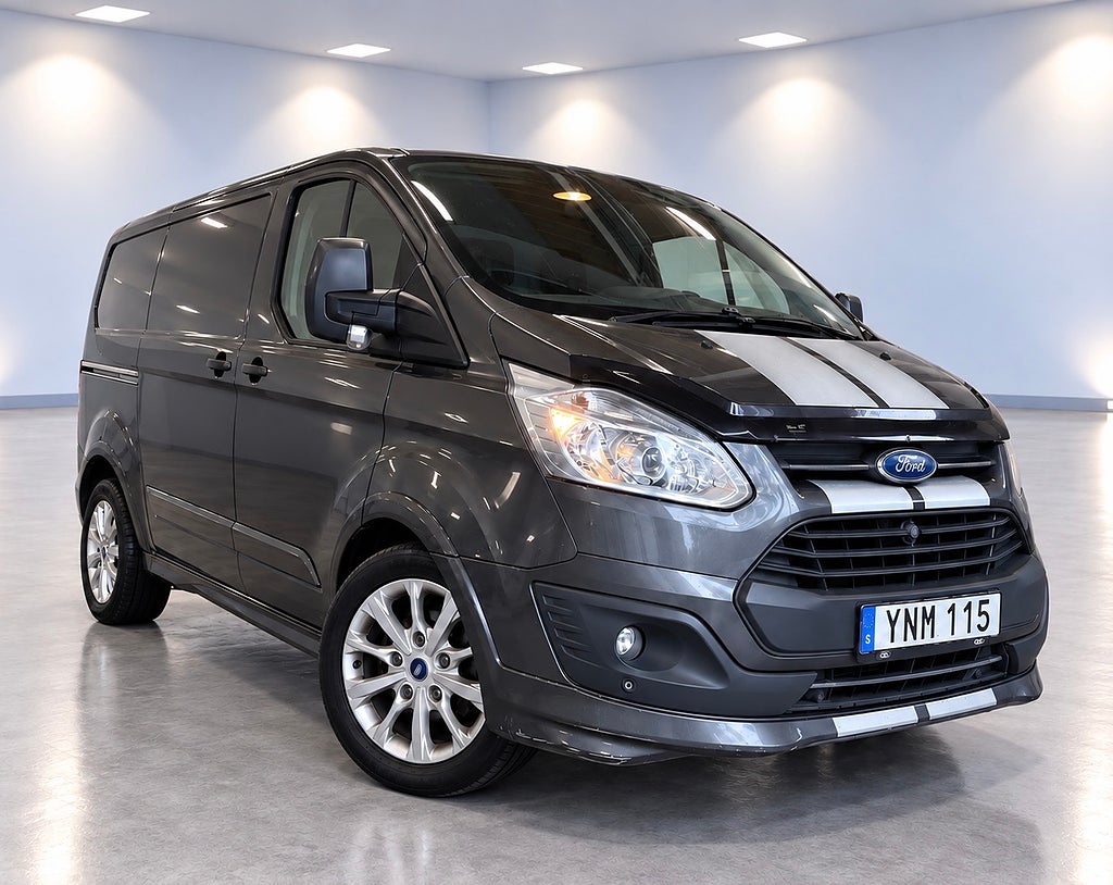 Ford Transit Custom 290 2.0 170 hk 1 ÄGARE Värmare Backkamera Drag Sensorer