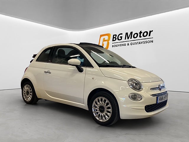 Fiat 500 1.2 8V 69HK Lounge Cabriolet/Rattvärme/Bluetooth