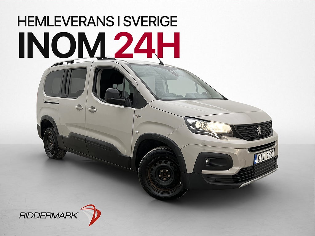 Peugeot Rifter Lång GT-Line 130hk Värm B-Kamera 7-Sits MOMS