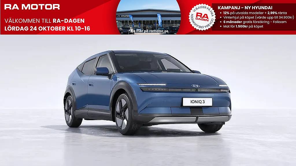 Hyundai Ioniq 3 Ioniq 3 Long Range Prime *Räntekampanj 2,99% 2027