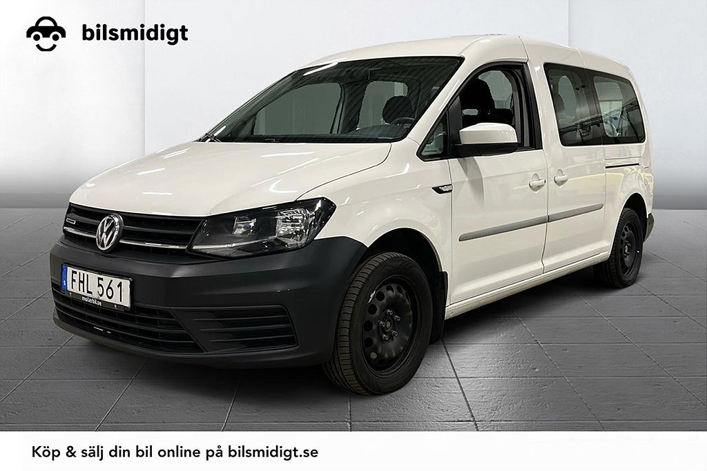 Volkswagen Caddy Maxi Life 7-Sits 1.4 TGI CNG Aut P-Sens MOMS 110hk