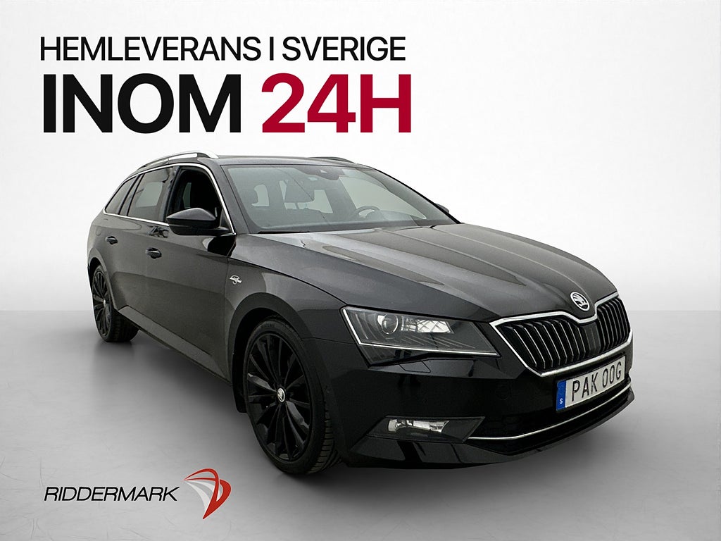 Skoda Superb L&K Pano Cockpit Värm Kamera Drag Canton CarPla