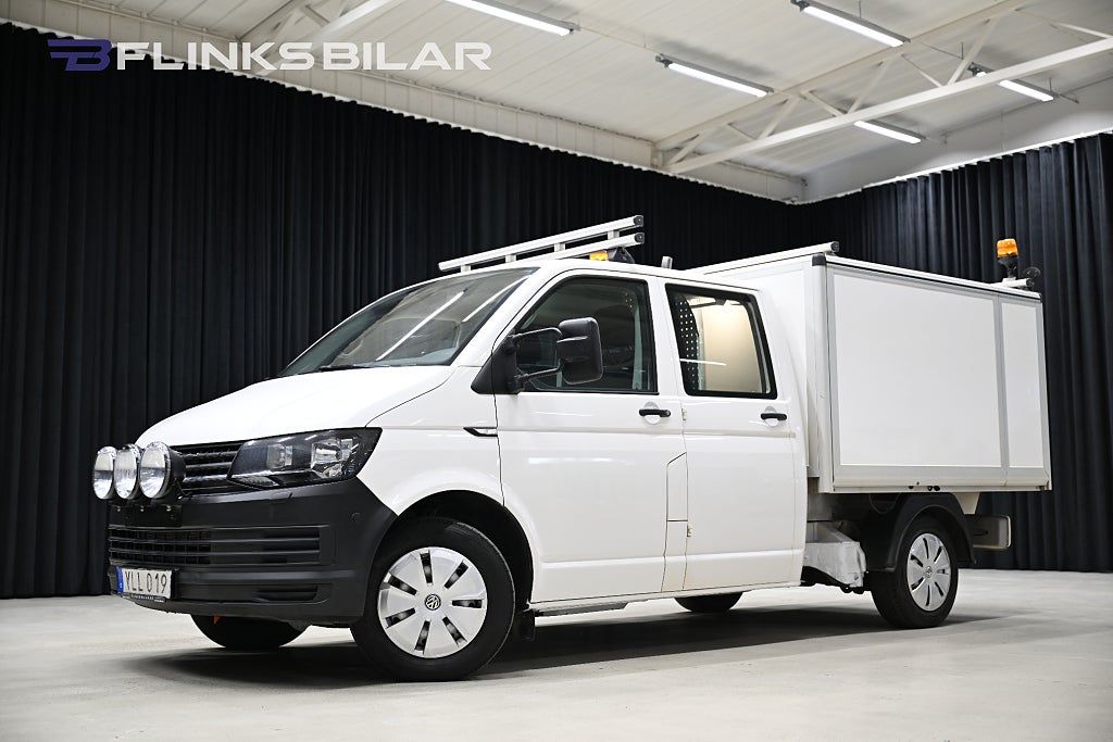 Volkswagen Transporter 4Motion 150HK Dubbelhytt|Kåpa|Inredd|NyKamrem|Leasbar