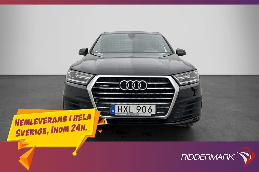Audi Q7 TDI 272hk S-Line 7Sits Värm Kamera BOSE Cockpit Drag