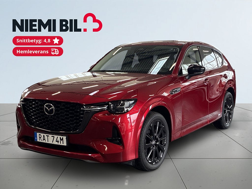 Mazda CX-60 PHEV HOMURA S&Vhjul/360Kam/BOSE/Elstolar/Nybilsgar/MOMS