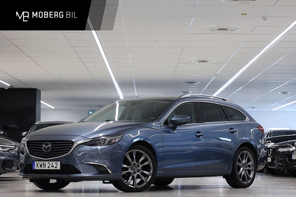 Mazda 6 2.2 D Kombi 175hk Optimum HUD Bose Drag Navi Keyless