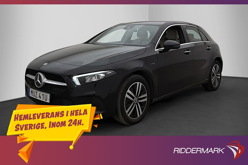 Mercedes-Benz A 250E Värmare Wide Kamera CarPlay Skinn MOMS