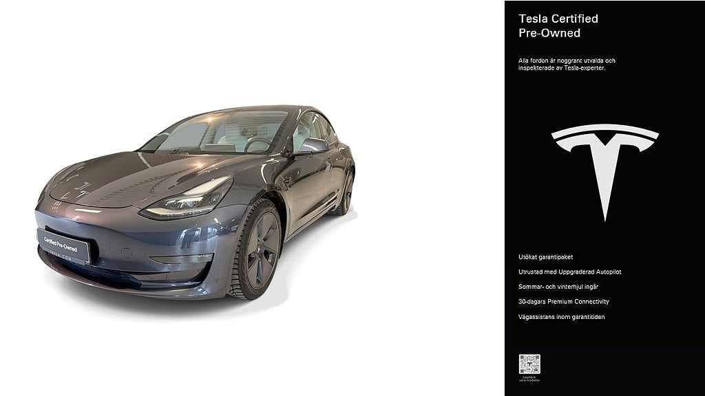 Tesla Model 3 Long Range AWD Certified Pre-Owned 3,84% ränta