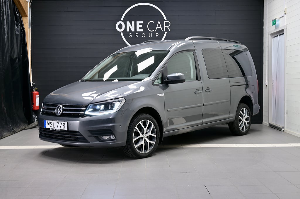 Volkswagen Caddy Maxi Life 2.0 TDI 4M 7-sits Kamera Drag D-Värm 150hk