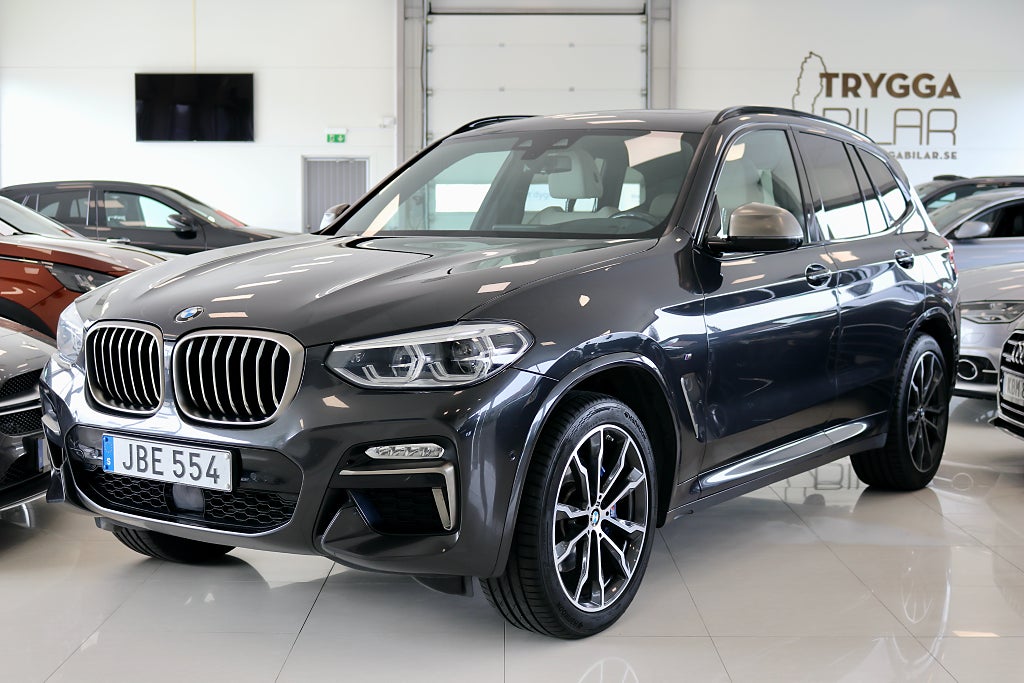 BMW X3 M40d Innovation/B-kam/Drag/LED/Läder/Pano/Värmare/SeUtr