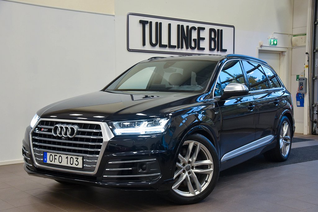 Audi SQ7  4.0 TDI V8 Q 7-Sits Bose Matrix 1 Ägare Värmare 