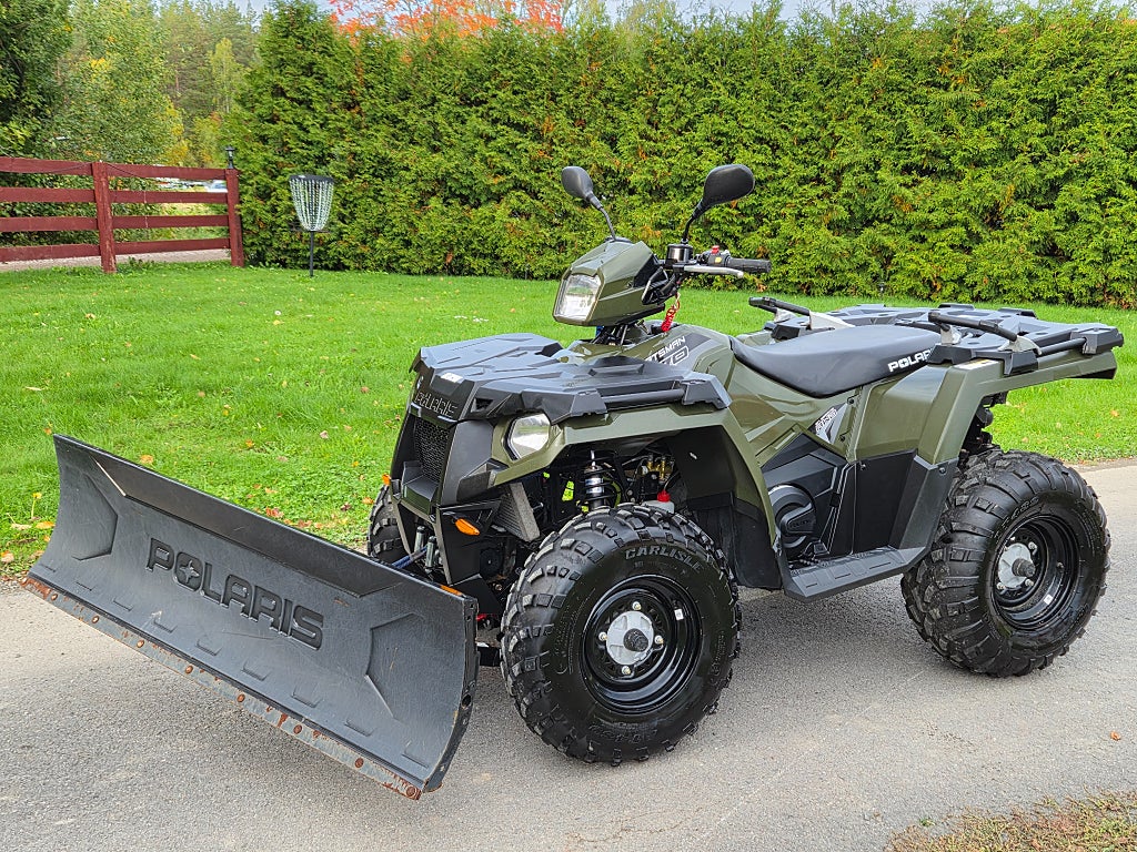 Polaris Sportsman 570 - Vägregistrerad - plog -77 mil - 863kr/mån - Byte