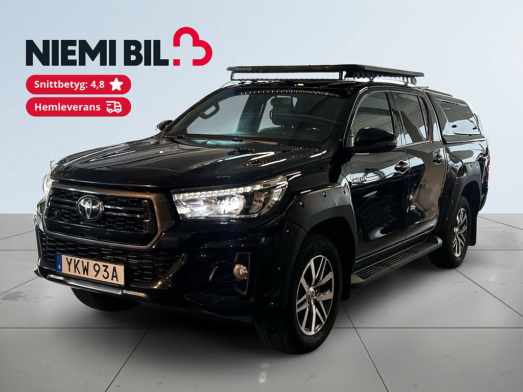 Toyota Hilux Dubbelhytt 2.4 AWD MOMS/MoK/Skinn/Kamera/Dvärm/Ledramp