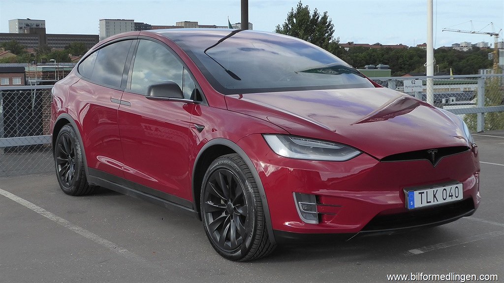 Tesla Model X 100D Premiumpkt Leasbar Drag Luftfjädring