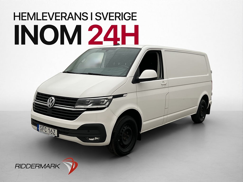 Volkswagen Transporter L2 2.0TDI Värm PDC Drag CARPLAY Moms