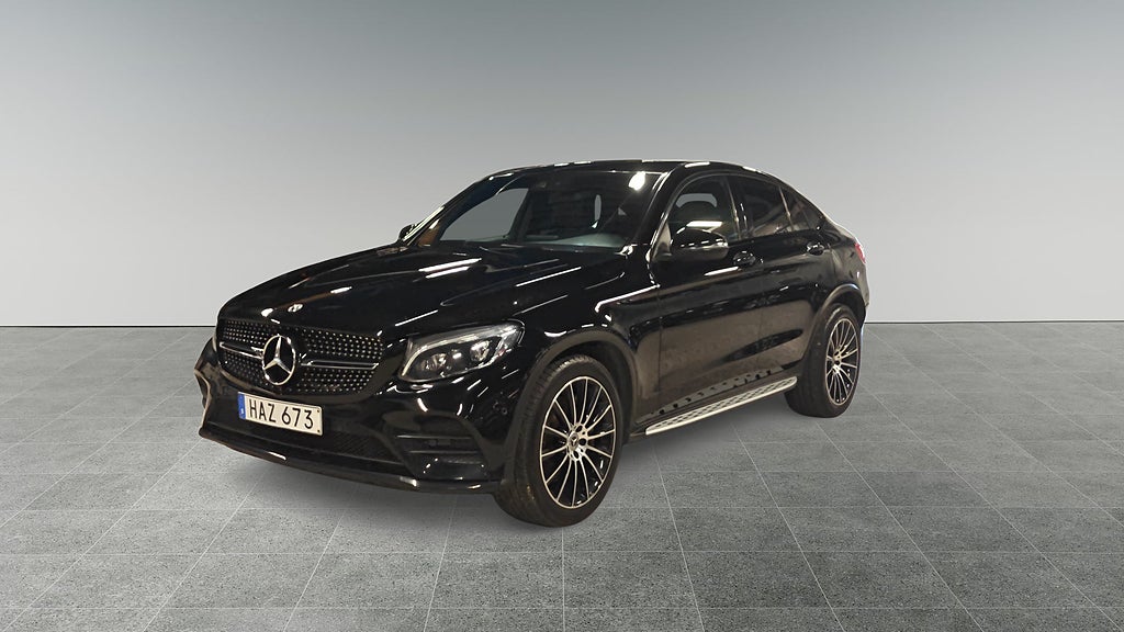 Mercedes-Benz GLC 220d Coupé 4MATIC 9G-Tronic, Amg line, V-hjul, värmare, drag