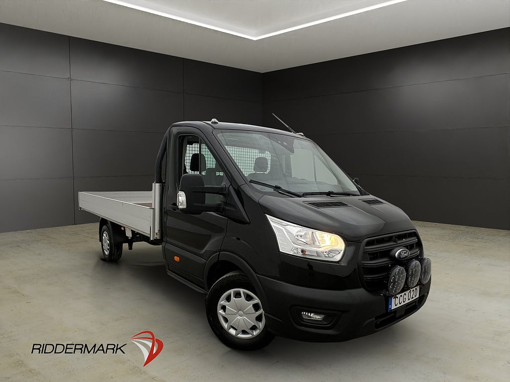 Ford transit 350 AWD FLAKBIL Värmare 3-Sits Farthållare Moms