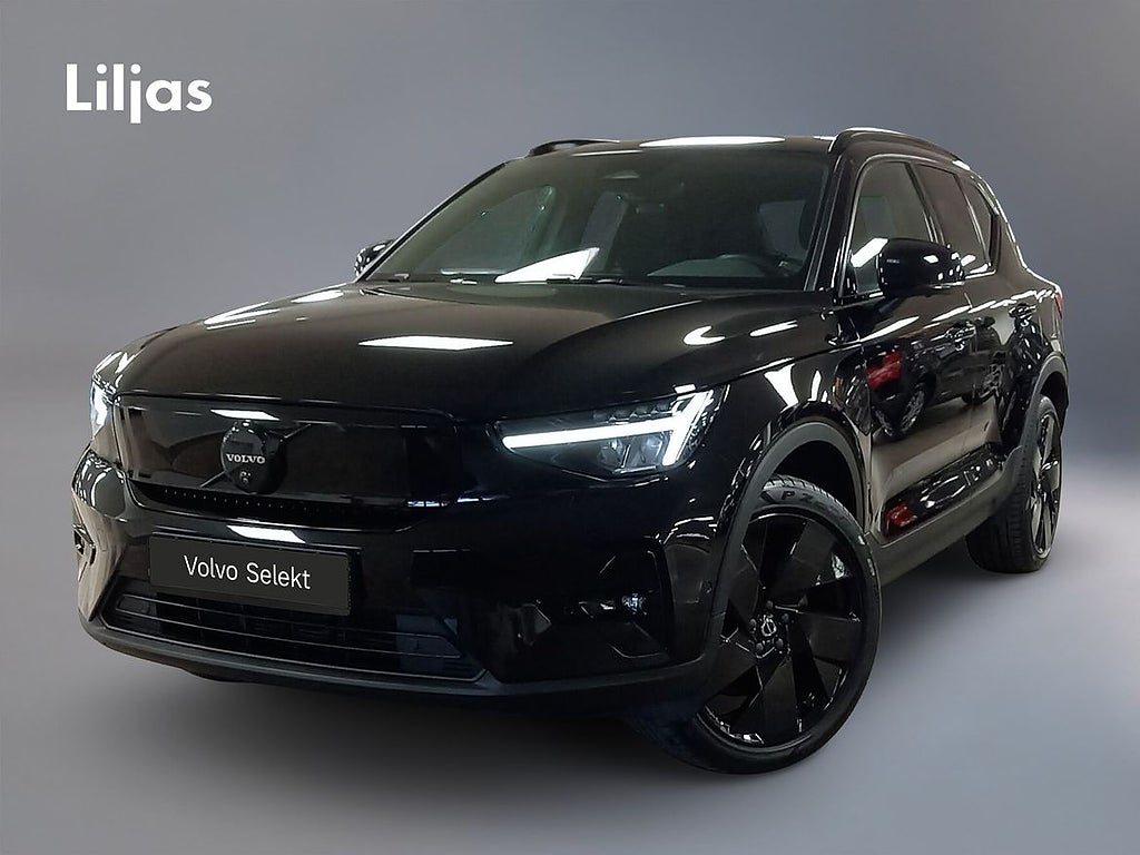 Volvo EX40 Single M Extended R Ultra Black Edt//Dragkrok//